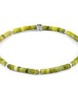 Green Jade Tekapo Silver and Stone Bracelet