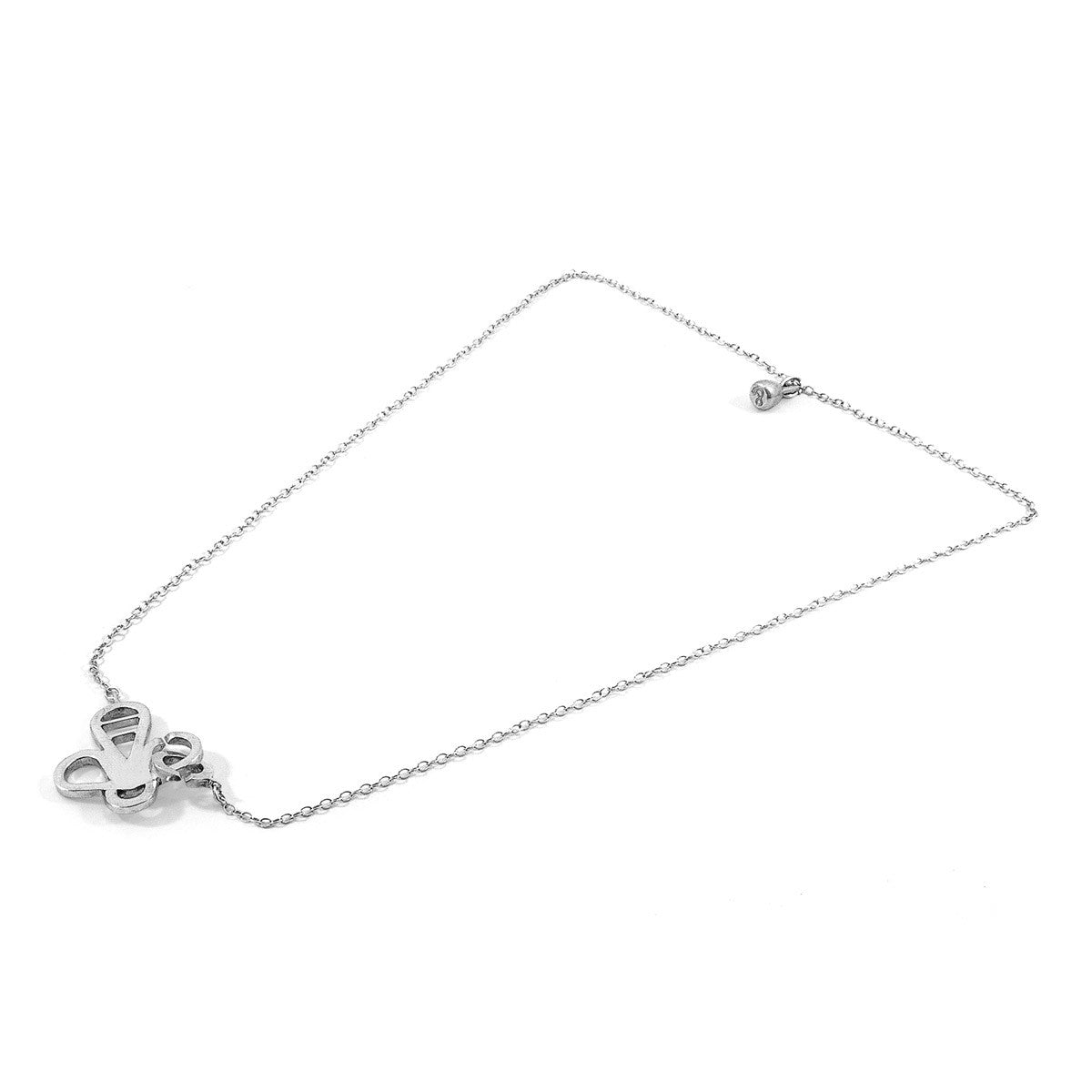 Flying Bee Link Paradise Silver Necklace Pendant