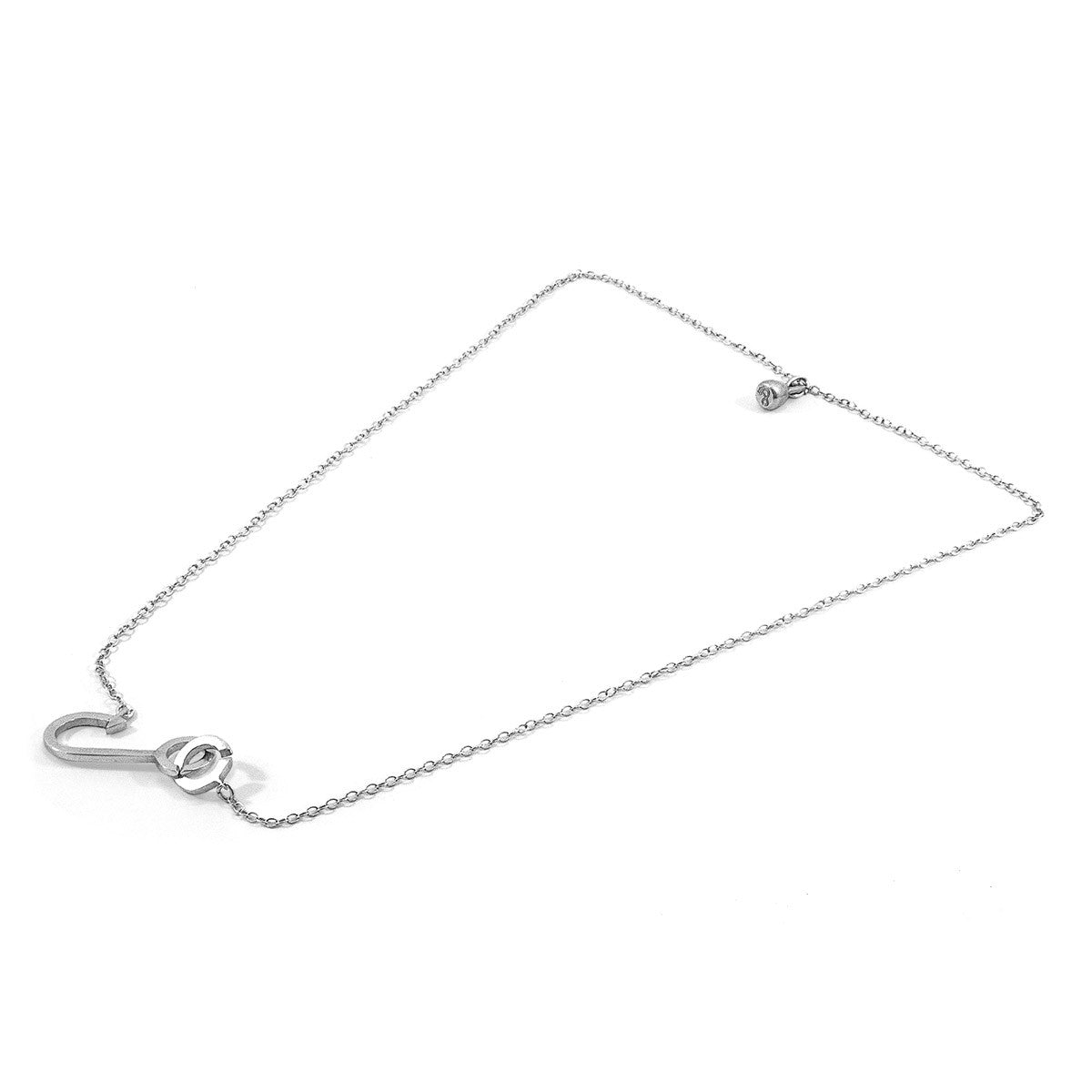 Fish Hook Link Paradise Silver Necklace Pendant