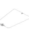 Twin Circle Link Paradise Silver Necklace Pendant