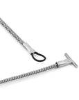 Classic Grey Cambridge Silver and Rope Bracelet