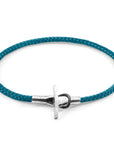 Ocean Blue Cambridge Silver and Rope Bracelet