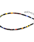 Black - Multicoloured Ellie Silver and Miyoko Glass Bracelet