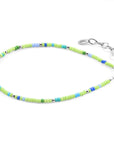 Green - Turquoise Ellie Silver and Miyoko Glass Bracelet