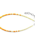 Yellow - Off White Paulina Silver and Miyoko Glass Bracelet