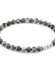 Grey Jasper Atrato Silver and Stone Bracelet