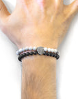 White Howlite Iguazu Silver and Stone Bracelet