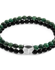 Green Jade Iguazu Silver and Stone Bracelet