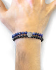 Blue Sodalite Iguazu Silver and Stone Bracelet
