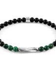 Green Jade Orinoco Silver and Stone Bracelet