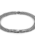 Crossjack Double Sail Silver Chain Bracelet