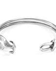 Delta Anchor Silver Bangle