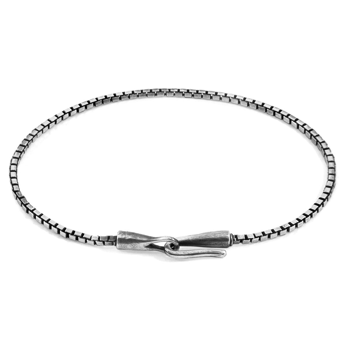 Lateen Sail Silver Chain SKINNY Bracelet