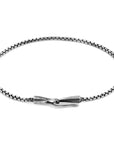 Lateen Sail Silver Chain SKINNY Bracelet