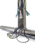 Grey Jasper, Green Jade and Blue Sodalite Isaac Silver and Stone SKINNY Necklace x Wrap Bracelet