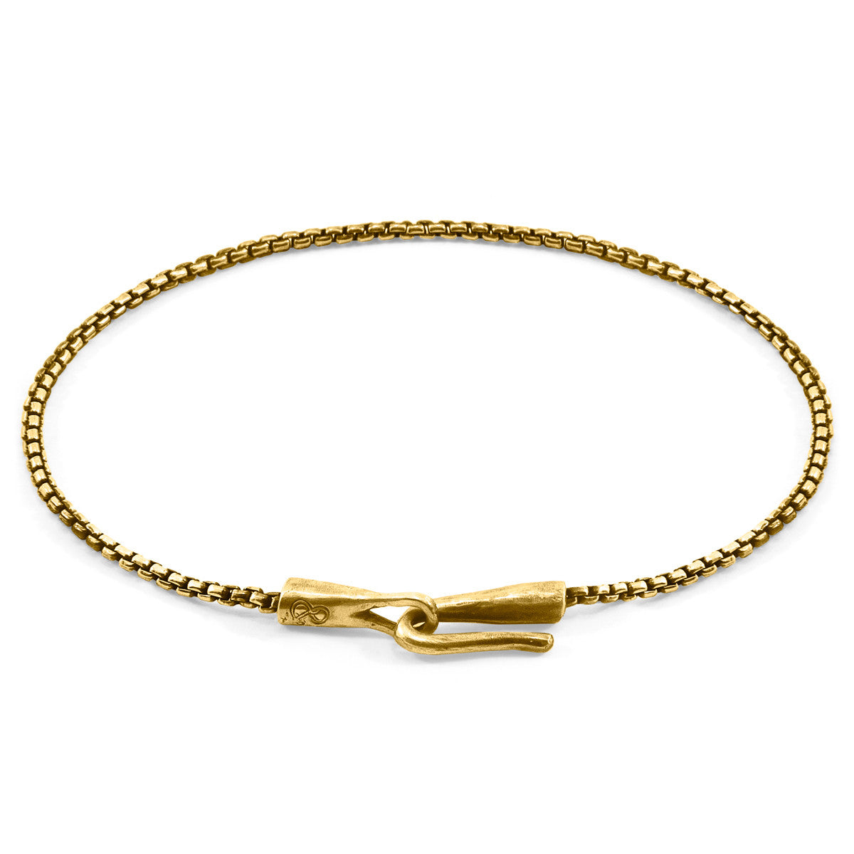 Moonraker Sail 9ct Yellow Gold Chain SKINNY Bracelet