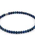 Blue Sodalite and Brown Tigers Eye Walter Silver and Stone SKINNY Bracelet