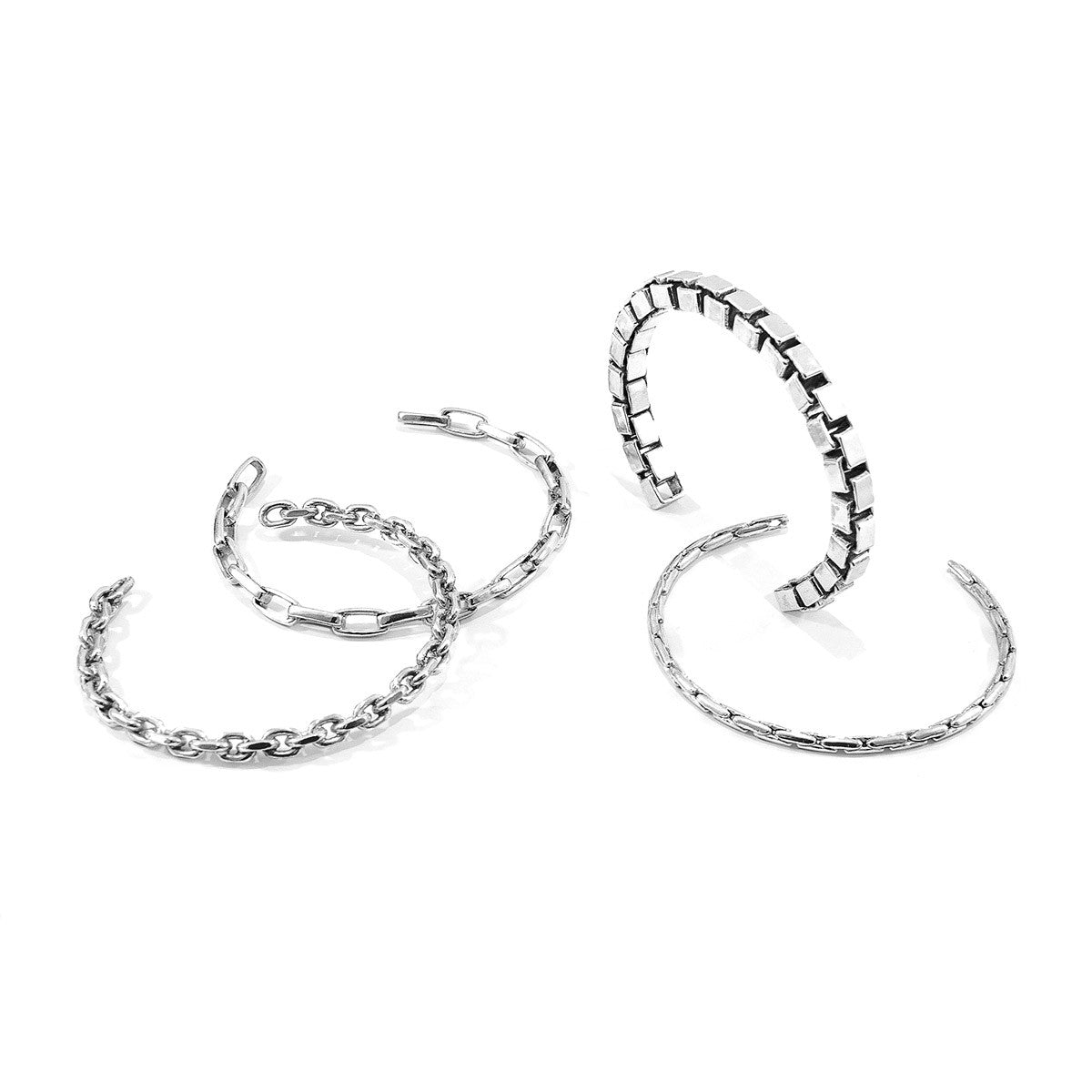 Lateen Sail Silver Chain Bangle