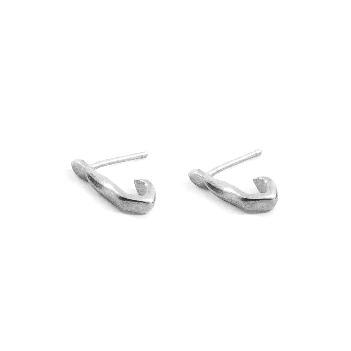 Evie Cuff Twist Silver Earring Studs
