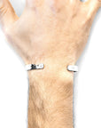 Axton Anchor Cutout Wayfarer Silver Bangle