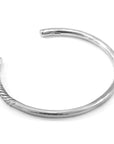 Byron Quarter Rope Wayfarer Silver Bangle