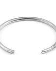 Byron Quarter Rope Wayfarer Silver Bangle
