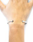 Ditton Round Midi Wayfarer Silver Bangle