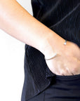 Ditton Round Midi Wayfarer Silver Bangle