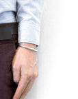Haden Half Rope Wayfarer Silver Bangle