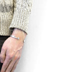 Russell Compass Cutout Wayfarer Silver Bangle