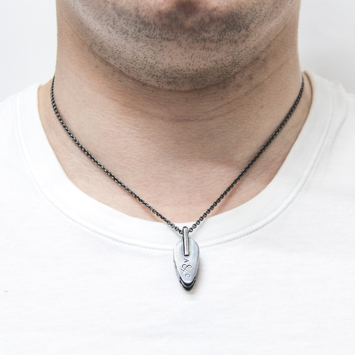 Tyne Pulley Silver Necklace Pendant