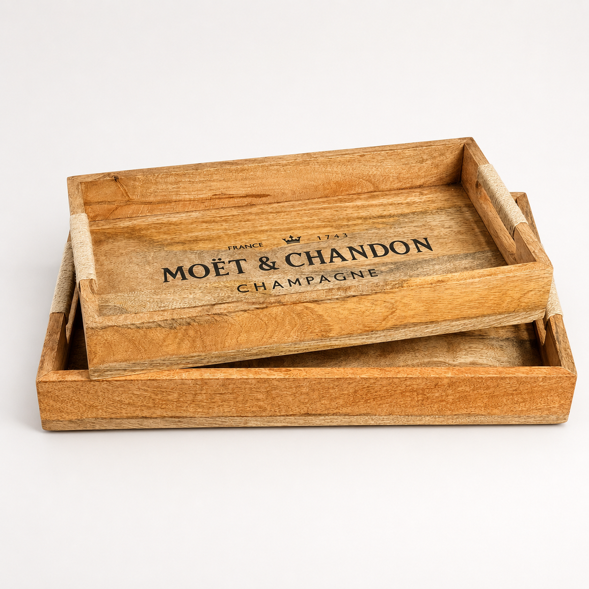 Wooden Serving Trays Moët &amp; Chandon Champagne Serving Tray
