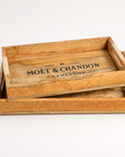 Wooden Serving Trays Moët & Chandon Champagne Serving Tray