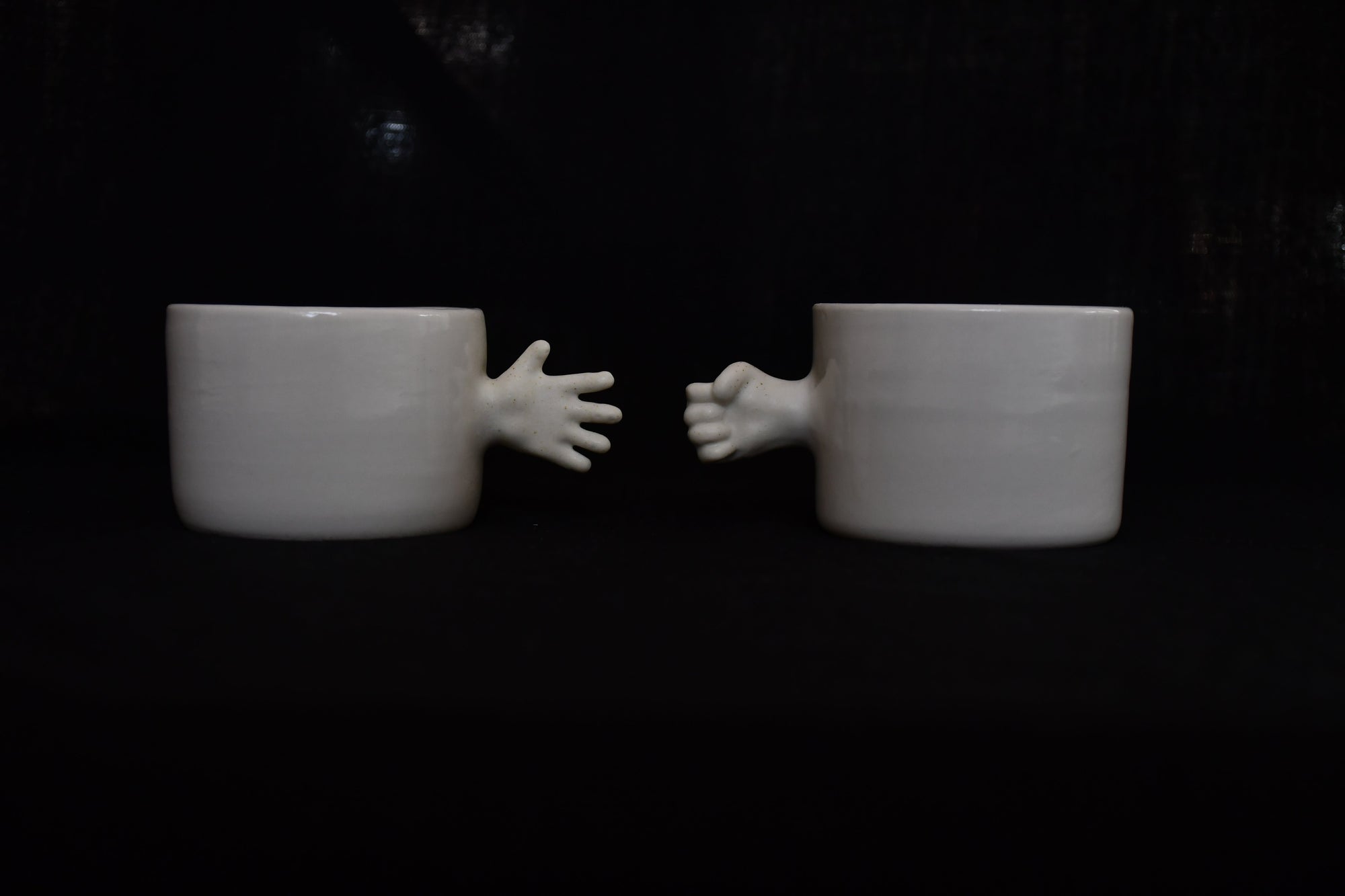 Rock Paper Scissors Porcelain Cup Set