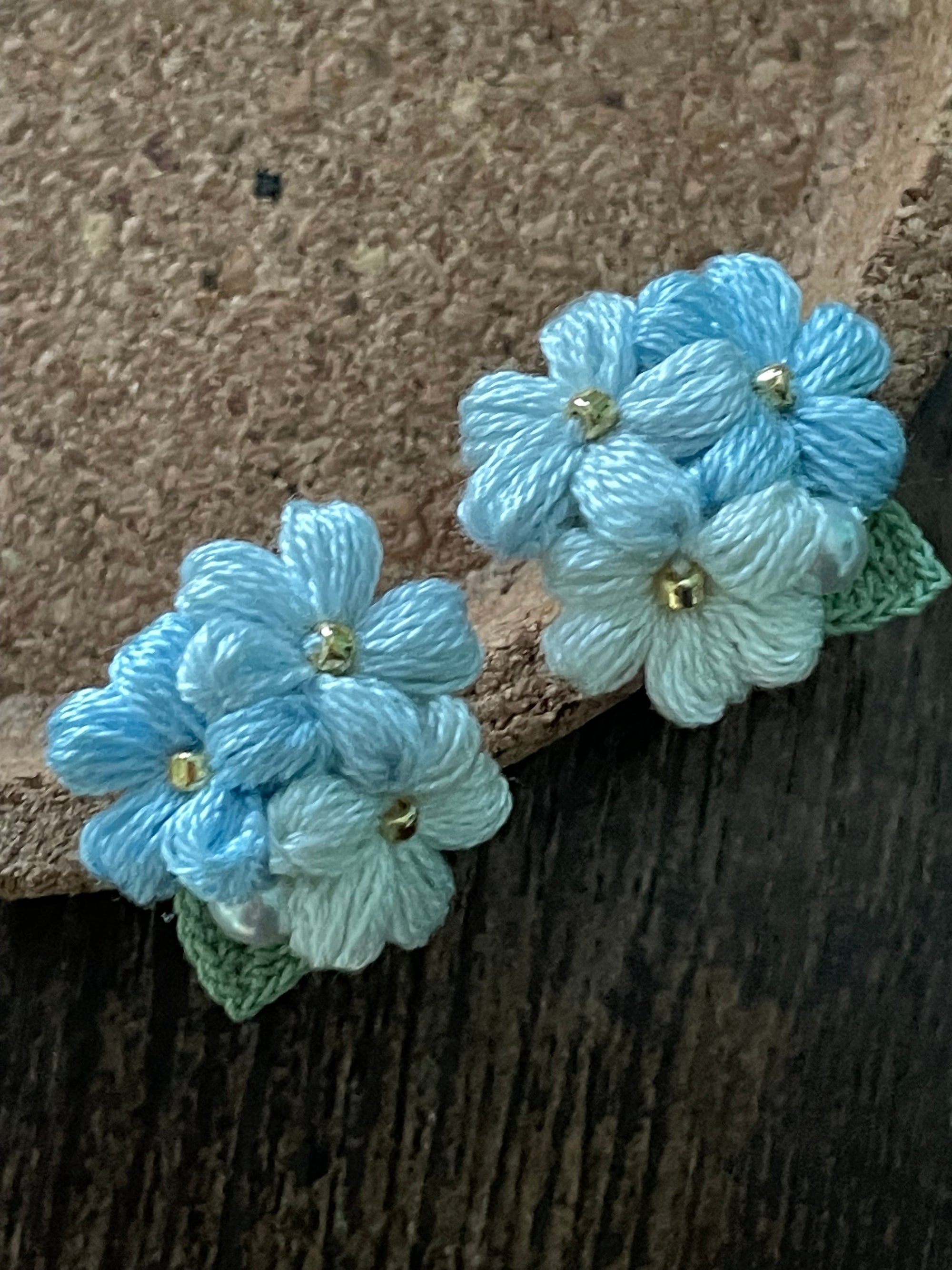 Sweet Alyssum Micro Crochet Earrings