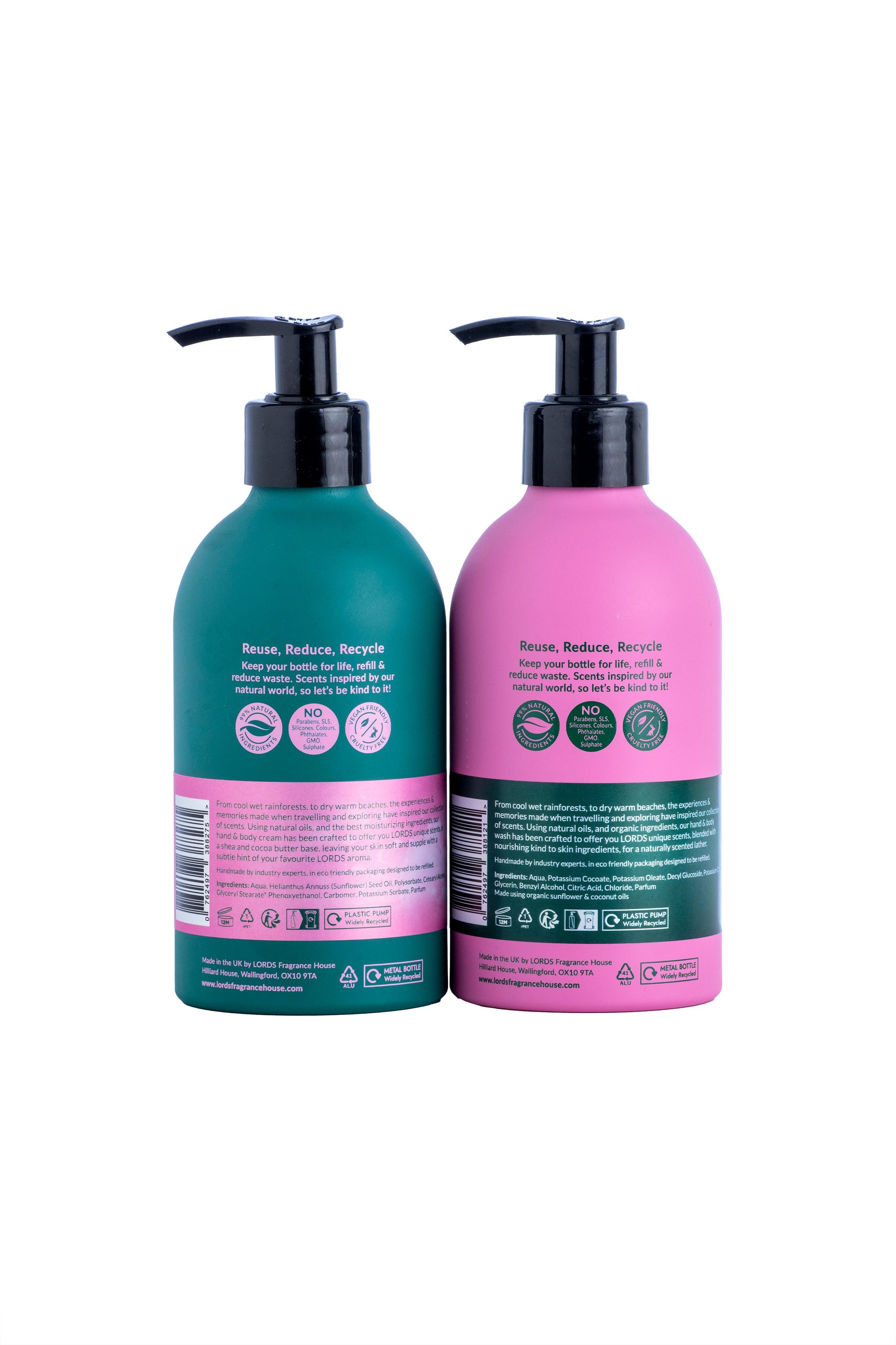 Hand &amp; Body Wash, Pink, Rinse &amp; Repeat Aluminium