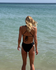 Women’s One-Piece Training Swimsuit – Tie Back