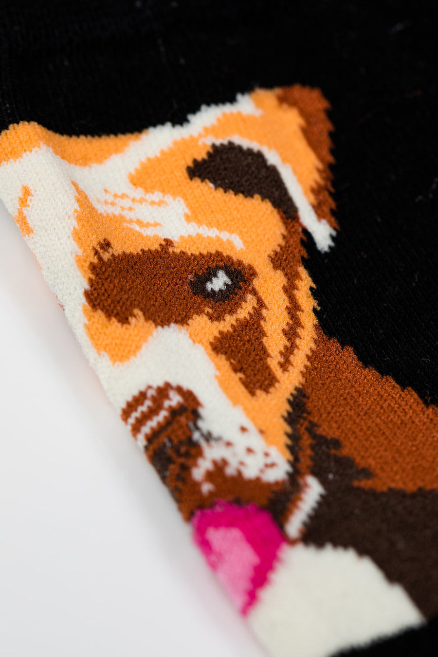 Adorable black dog pattern socks, luxury cotton blend for men, stylish and comfortable by Body and I at brixbailey.com