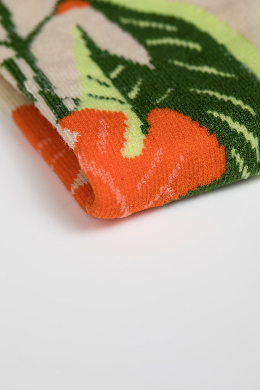 Floral print spring socks, premium cotton blend with leaves and flowers, 3-pack womens socks, lightweight and breathable by Body and I at brixbailey.com