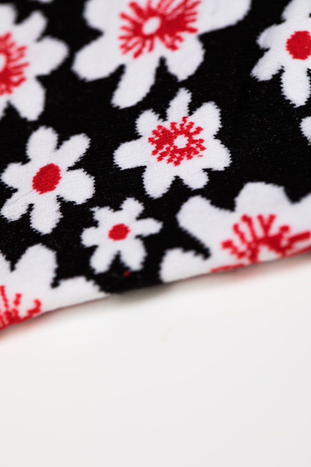 Floral spring socks for women, 4 pairs with petal designs, premium cotton blend, trending and stylish by Body and I at brixbailey.com