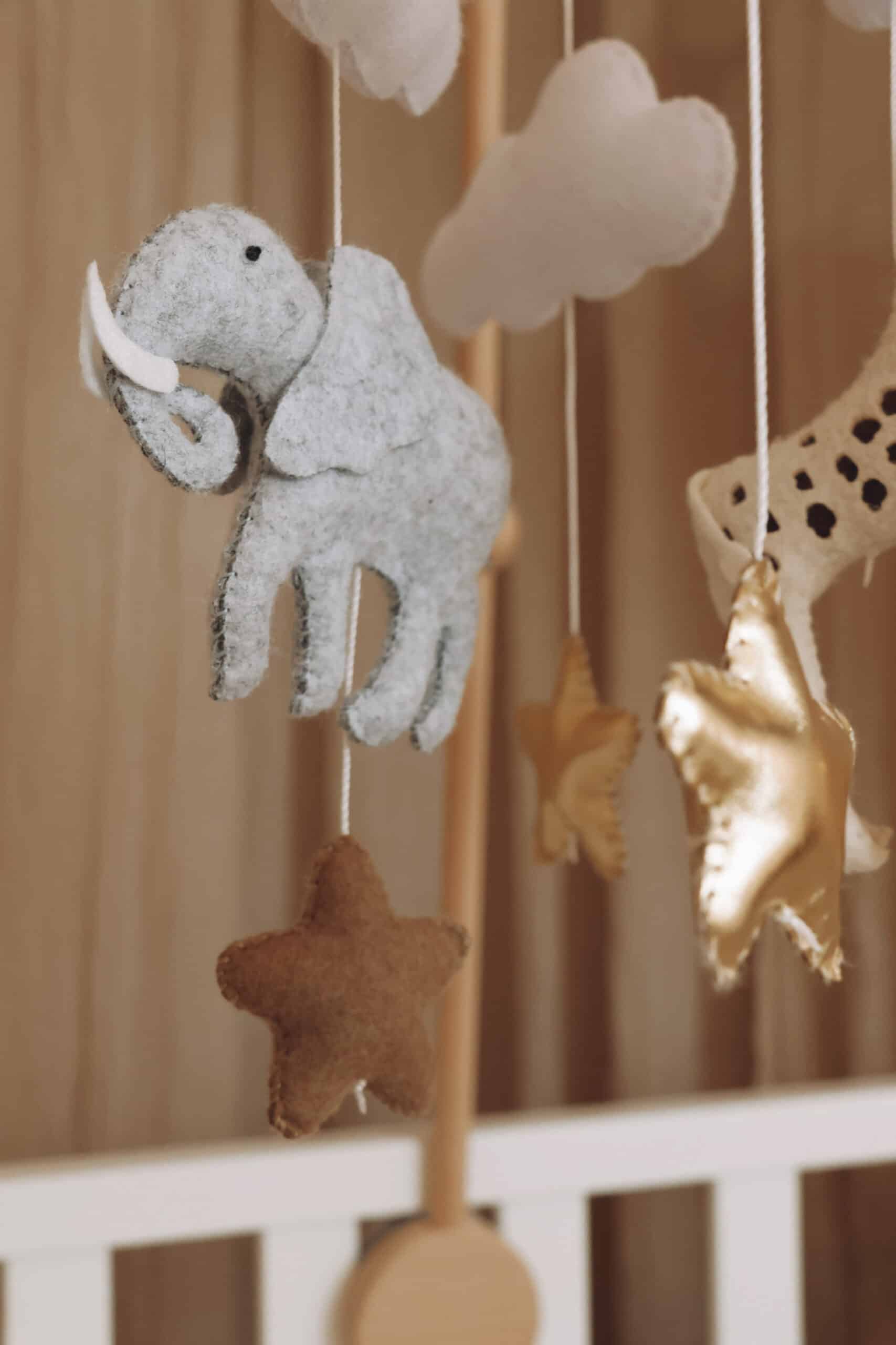 Handmade Safari baby mobile-1