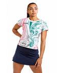 Aixo Chrome Womens T-Shirt - White