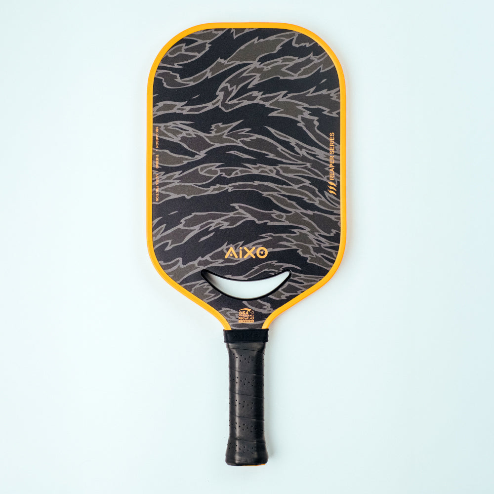 Aixo P14C Reaper Series Tiger King 18K Raw Carbon Pickleball Padel