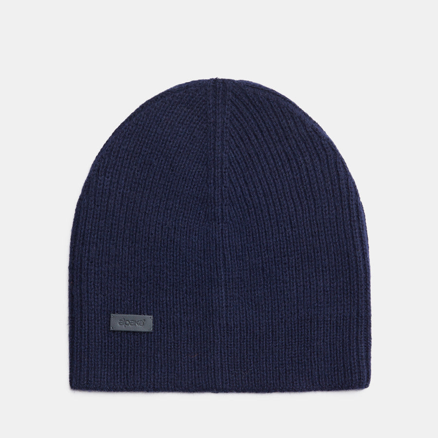 Natural Baby Alpaca Wool Fisherman's Rib Beanie - Unisex Adult