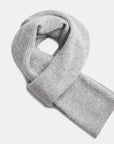 Natural Baby Alpaca and Merino Wool Light Fisherman's Rib Scarf