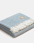 Natural Alpaca Wool Throw Classic Fishbone
