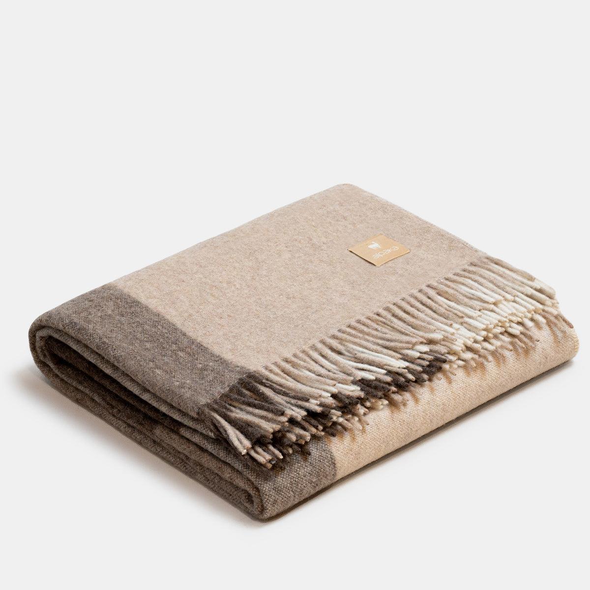 Recycled Alpaca Wool Throw Classic Check