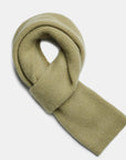Natural Baby Alpaca and Merino Wool Light Fisherman's Rib Scarf