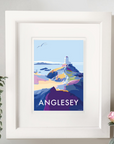 Anglesey Vintage Seaside Travel Poster