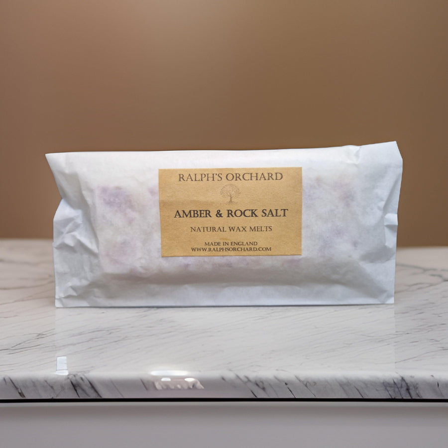 Luxury Marine Candle with Amber, Rock Salt, Driftwood, Clean Ozonic Fragrance, Fresh Sea Breeze Scent by Ralph's Orchard at brixbailey.com
